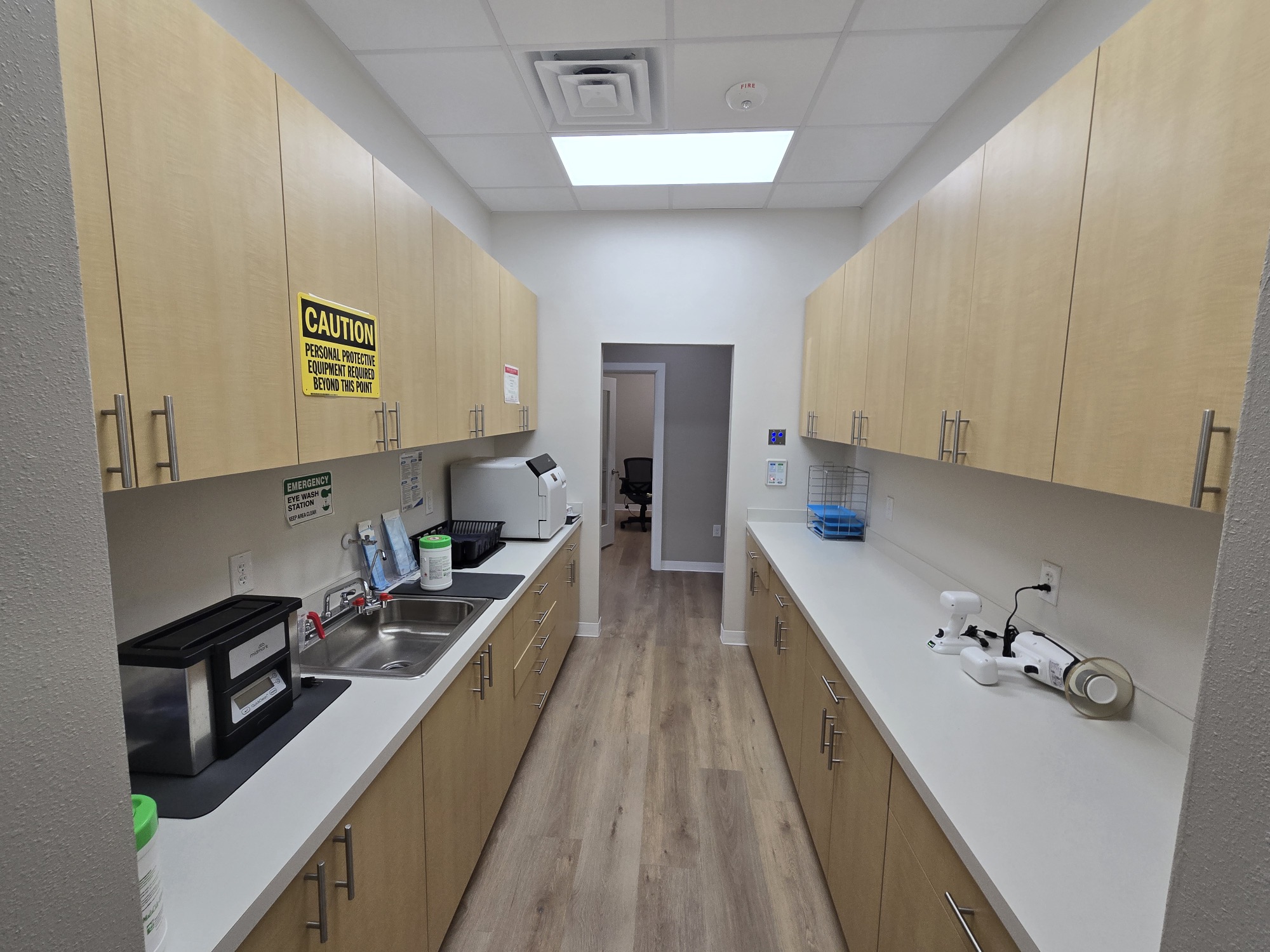 Sterilization area at Turtle Bay Pediatric Dentistry